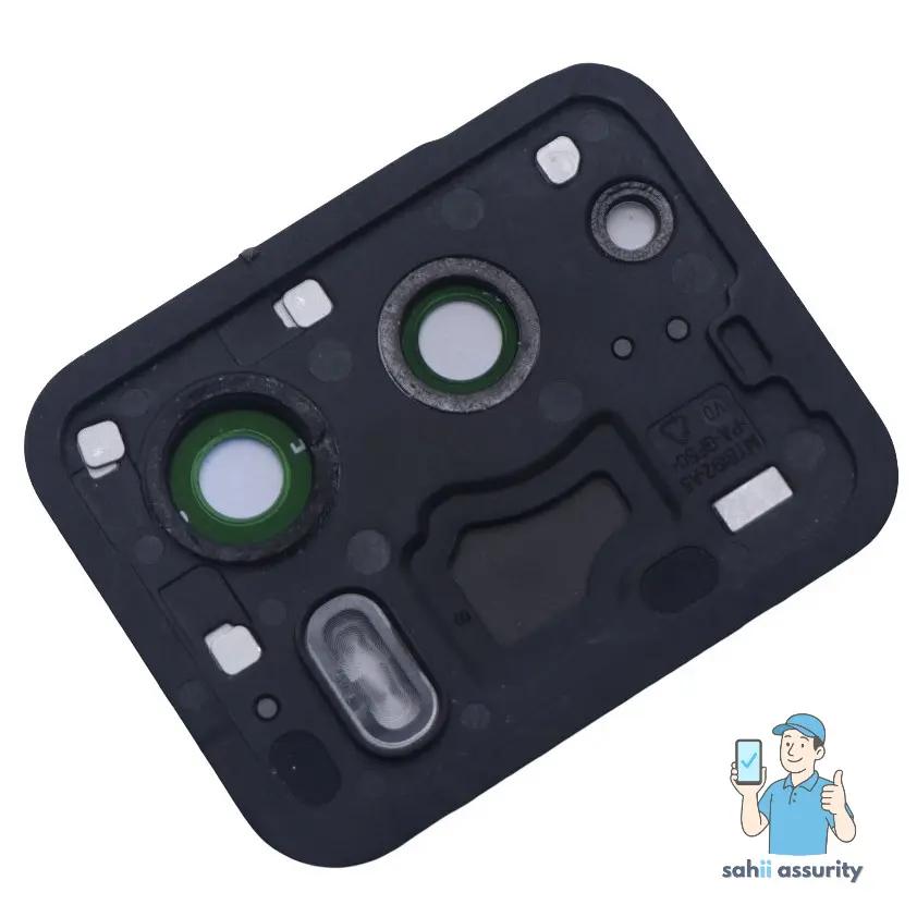 Camera Lens Glass with Frame for Vivo V25 Pro Black thumbnail